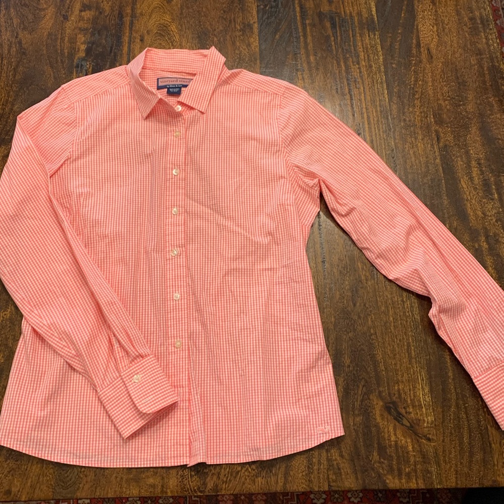 Vineyard Vines - Pink & White Button Down - Sz10
